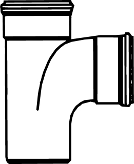 T-STUK 110MM 90º MOF/MOF/SPIE FIX